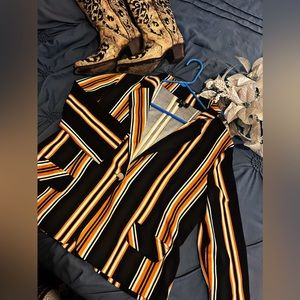 Black white gold dress jacket